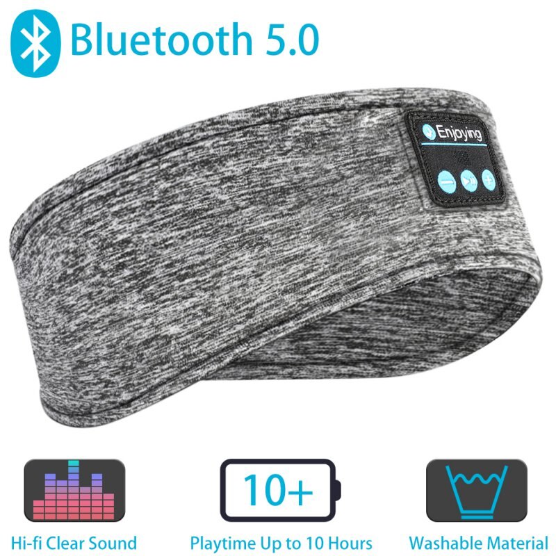 Wireless Bluetooth Music Headband Running Sport Elastic Sweatband Headbands Sleeping Headwear Headphone Speaker Headset